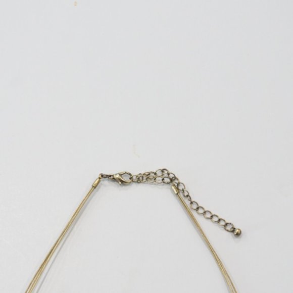 Gold Greek Floral Necklace - Picture 2 of 4